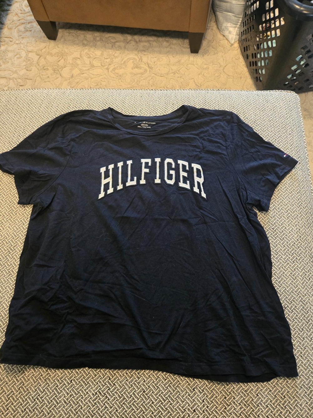 Tommy Hilfiger Navy 'HILFIGER' Logo Tee